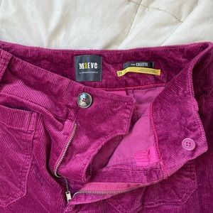 Anthropologie wide leg corduroy pants